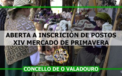 Aberta a inscricións de postos para o XIV Mercado de Primavera